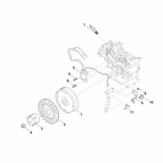 Picture of I - Sistema di accensione e volano EHC 605.0 (EHC605-0004)